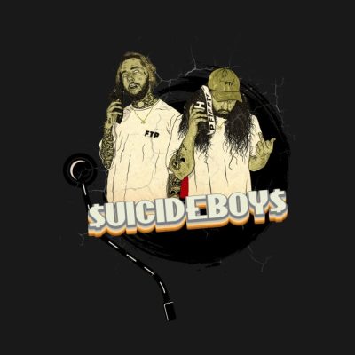 Suicideboys Grey Day Tour Vinyl Style 90S T-Shirt Official Suicide Boys Merch
