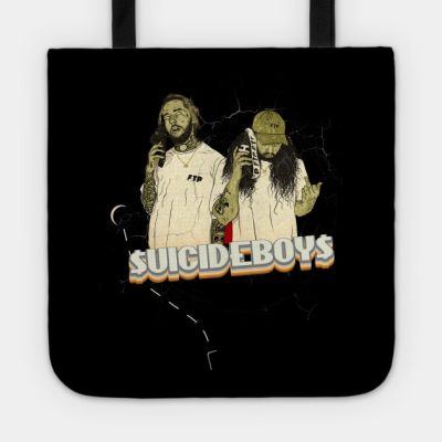Suicideboys Grey Day Tour Vinyl Style 90S Tote Official Suicide Boys Merch