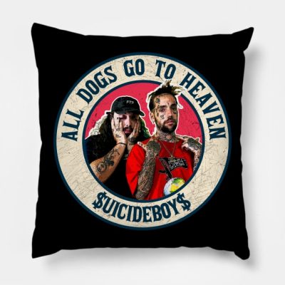 Suicideboys All Dogs Go To Heaven Throw Pillow Official Suicide Boys Merch