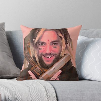 Scrim Blicky Throw Pillow Official Suicide Boys Merch