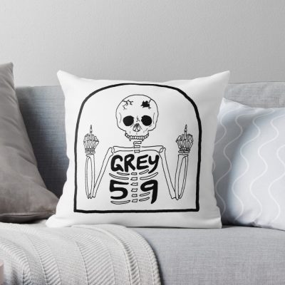 G59 Skelly Throw Pillow Official Suicide Boys Merch